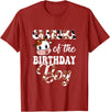 Love Family Matching Grandma Of The Birthday Boy Cow Farm 1St Birthday Boy T-Shirt - Cranberry Red