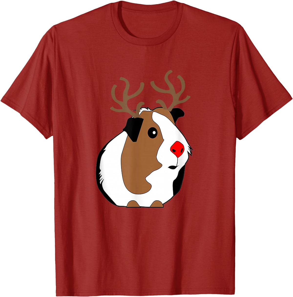 Guinea Pig Accessories and Shirts Funny Guinea Pig Xmas Tshirt | Guinea Pig Christmas Gift T-Shirt - Cranberry Red