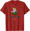 FUN DANCING ANIMALS GIFT T-SHIRTS Hawaiian Hula Dancing Cow, Funny Gift T Shirt, Dk T-Shirt - Cranberry Red