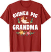 Guinea Pig Grandma Wear Guinea Pig Grandma Pet Owner T-Shirt - Cranberry Red