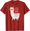 Llama & Alpaca Shirts, Cute Llama & Alpaca Outfit No ProbLlama Shirt, No Problama Shirt, Funny Alpaca Llama T-Shirt - Cranberry Red