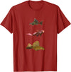 Pleco Lovers Tees Pleco Plecostamus Algae Eater Aquarium Fish Tanks T-Shirt - Cranberry Red