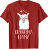 Grandma Llama Apparel Co Grandma Llama Cute Grandmother Gift T-Shirt - Cranberry Red
