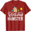 Hamster Birthday Party Birthday Hamster T-Shirt - Cranberry Red