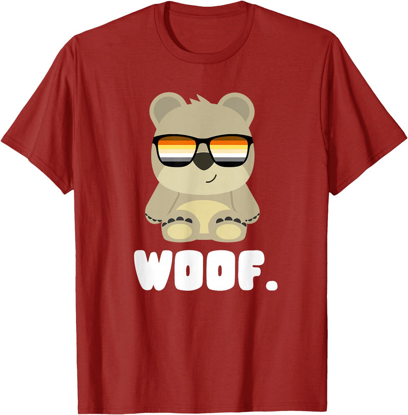 LGBT Bear Community Woof - CSD Bears Gay T-Shirt - Cranberry Red