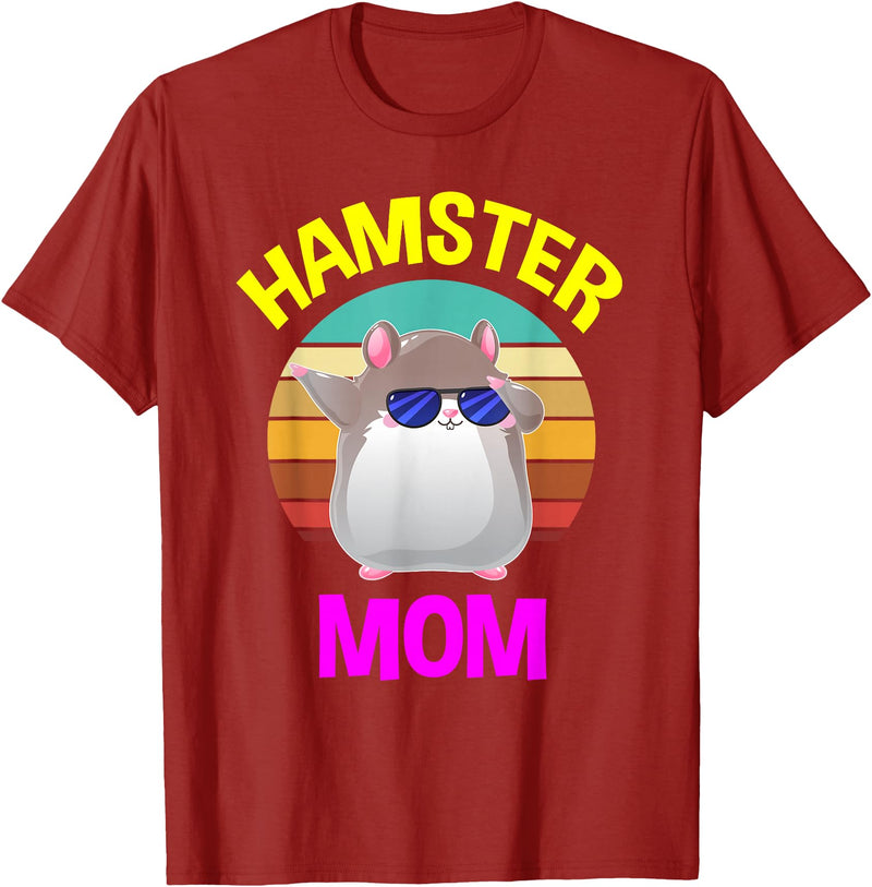 Hamster Mother Costume Lover Gifts Women Children T-Shirt - Cranberry Red