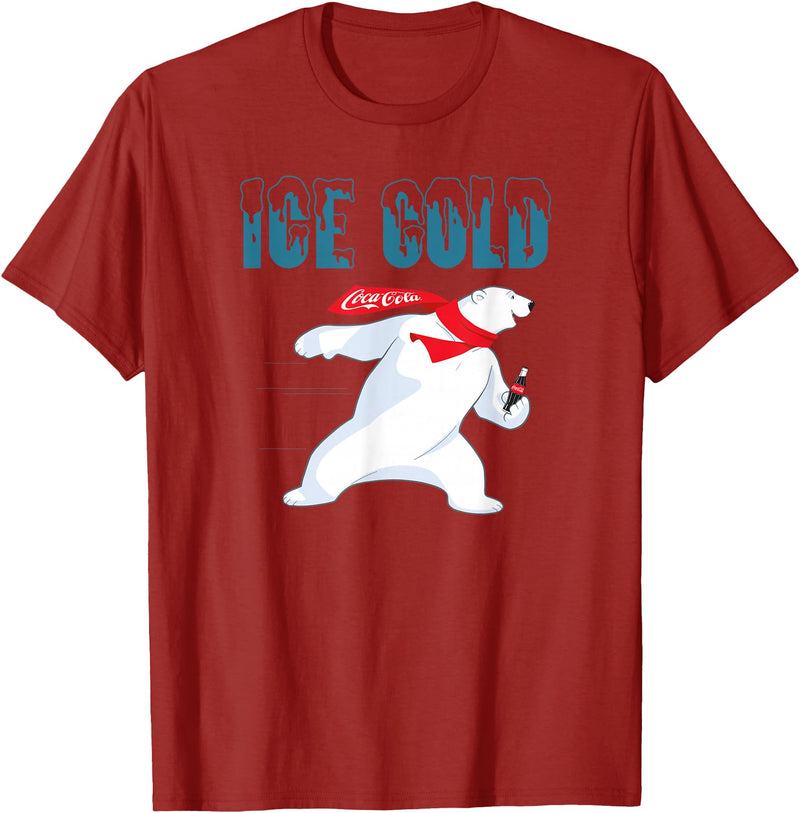 Coca-Cola Company Coca-Cola - Ice Cold Coke Bear T-Shirt - Cranberry Red