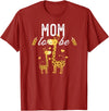 Giraffe Baby Shower Party Ideas For Mom Mom To Be Giraffe Baby Shower Cute T-Shirt - Cranberry Red