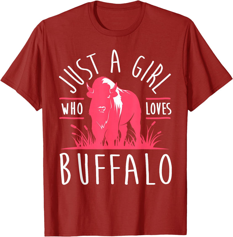 Bison Lover Gifts Wildlife I Bison Natural Reserve Girl Buffalo Lover I Women Bison Fan I Daughter Buffalo T-Shirt -
