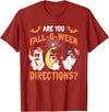 Fall O Ween Directions Funny Halloween Teacher Tee are You Fall O Ween Directions Funny Teacher Halloween Ghost T-Shirt -