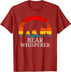 Funny Bear Lover Gifts Tees Vintage Bear Whisperer Wildlife Gift for Animal Lovers T-Shirt - Cranberry Red