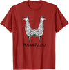 Pushmi-Pullyu Llama Funny Alpaca Llama Style, Pushmi-Pullyu Yoga T-Shirt - Cranberry Red