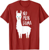 CuisineDuCool Cute No Prob Llama - No Probllama T-Shirt - Cranberry Red