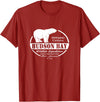 Port Stevens P.S.75 Design Hudson Bay Polar Bear Ontario Canada T-Shirt - Cranberry Red