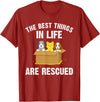 Animal Rescue Gift Dog Cat Pet Accessories & Stuff Cool Animal Rescue Art For Men Women Animal Rescuer Lover T-Shirt -