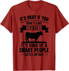 Funny Dexters Gift for Men & Rancher Smart People Cattle Farmer - Cow Breed Dexters T-Shirt - Cranberry Red