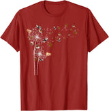 Guinea Pig Lover Animal Pet Gift Animal Lovers Rodent Dandelion Guinea Pig T-Shirt - Cranberry Red