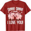 Funny Pig Lover & Owner Gift Ideas Pig Oink Women Kids Girls T-Shirt - Cranberry Red