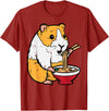 Guinea Pig Shirts For Men Women Kids Gift Guinea Pig Ramen Kawaii Cavy Anime Japanese Men Kids Women T-Shirt - Cranberry Red