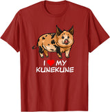 Angry Ant Graphics - Kunekune Pig Gifts I Love My Kunekune Pig T-Shirt - Cranberry Red