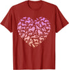 Girls Lion Design Silhouette Lions Design for Lion Lover | Girls Lion T-Shirt - Cranberry Red