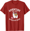 Novelty Alpacas Traveling Family Trip Joke Travel Funny Adventure You Say Alpaca My Bags Llama Women Saying T-Shirt - Cranberry Red