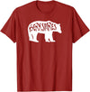 Esskay Designs Berkshires Massachusetts Tees Berkshires Bear T-Shirt - Cranberry Red