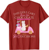 Golf Golfer Easter Eggs Bunny Rabbit Golf Cart Matching T-Shirt in Cranberry Red