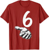 67 Meme Halloween Matching Costume BPD Number 6 Matching Duo 67 Meme Gen Alpha Slang Halloween T-Shirt - Cranberry Red