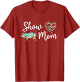 Show Pig Mom Shirt Show Pig Mom, Farmer mom, Happy Mothers Day T-Shirt - Cranberry Red