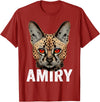 Mountain Lion Wild Serval Cat Shirts Mountain Lion Ohio Wild Cat Amiry Serval Cat T-Shirt - Cranberry Red