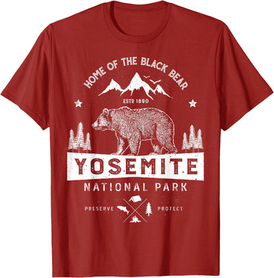 Yosemite National Park T shirt California Bear Vintage Gifts T-Shirt