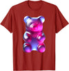 Urban Empyre Indigo Purple Gummy Bear T-Shirt - Cranberry Red