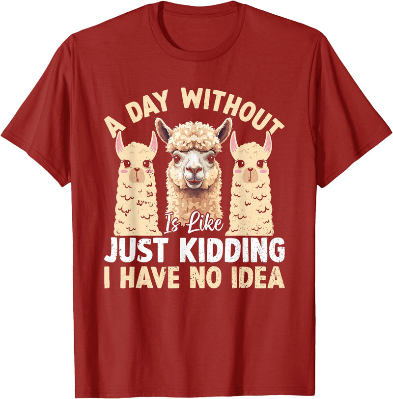 Funny Alpaca Quotes Alpaca Farmer Funny Llama Quotes Funny Alpaca Alpaca Farmer T-Shirt - Cranberry Red