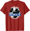 Iowa Gifts by LAD Graphics Iowa Gifts Fun Fact "Iowa More Pigs Than People" Cute Gift T-Shirt - Cranberry Red