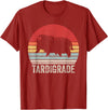 Catch Some Rays Vintage Retro Tardigrade Microbiology Water Bear T-Shirt - Cranberry Red