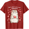 Cute Hamster Lovers Gift This Girl Loves Her Hamster T-Shirt - Cranberry Red