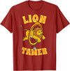 Circus Design Lion Tamer Circus Themed Party T-Shirt - Cranberry Red