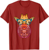 BoredKoalas Giraffe Giraffe Glases Bubblegum Funny Animal Chewing Gum Girls T-Shirt - Cranberry Red