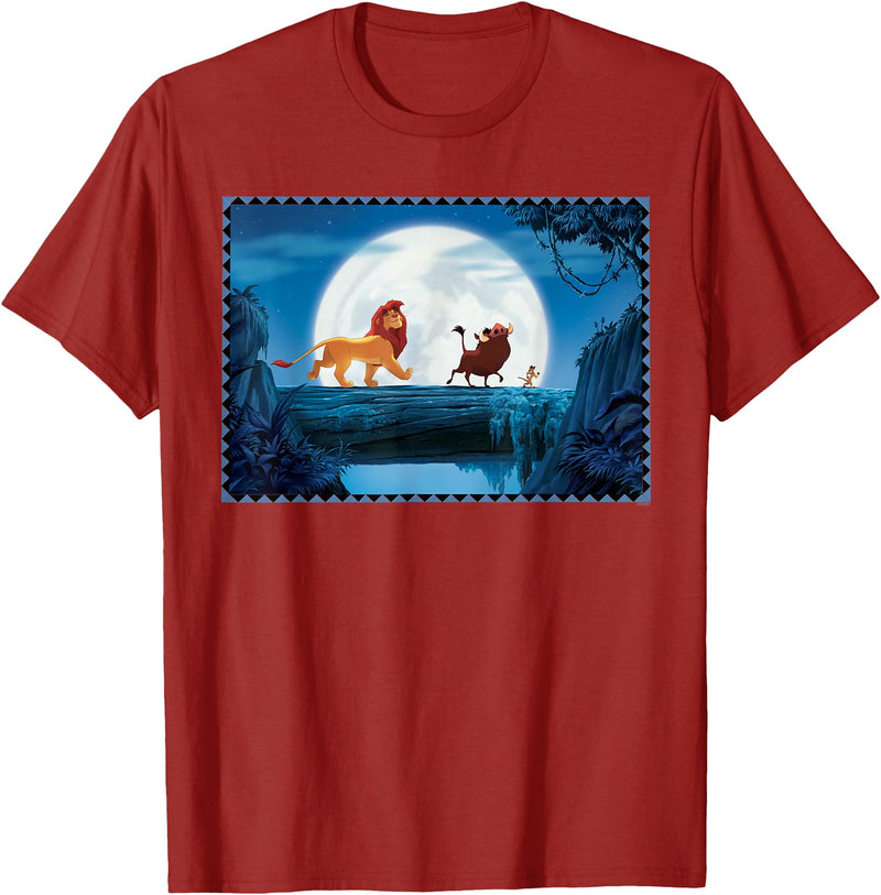 Disney The Lion King 30th Anniversary Hakuna Matata March T-Shirt - Cranberry Red