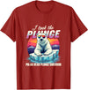 Chilly Dive Apparel Costume Polar Bear Plunge Survivor Fun Winter Adventurers Apparel T-Shirt - Cranberry Red