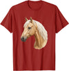 Palomino Horse Designs Palomino Horse T-Shirt - Cranberry Red