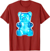 Urban Empyre Blue Gummy Bear Candy T-Shirt - Cranberry Red