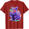 Cute Hamster Art for Men Women Kids Syrian Hamster Lover T-Shirt - Cranberry Red