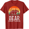 Funny Bear Hunting Lover Bear Hunter Bear Removal Technician Bear Hunting Bear Hunter T-Shirt - Cranberry Red
