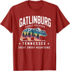 Gatlinburg Family Vacation Tees Family Vacation Mountains Gatlinburg Tennessee Bear Souvenir T-Shirt - Cranberry Red