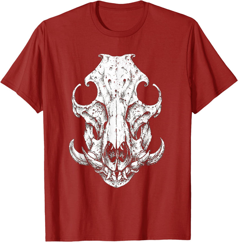 Hog Hunter Skull Co. Hog Hunter Skull Hunting Wild Hog Pigs T-Shirt - Cranberry Red