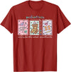 Pediatrics s Day PEDS Nurse Stamp Bear V-day Work Pediatrics Valentines Day PEDS Nurse Stamp Bear V-Day Work P T-Shirt - Cranberry Red