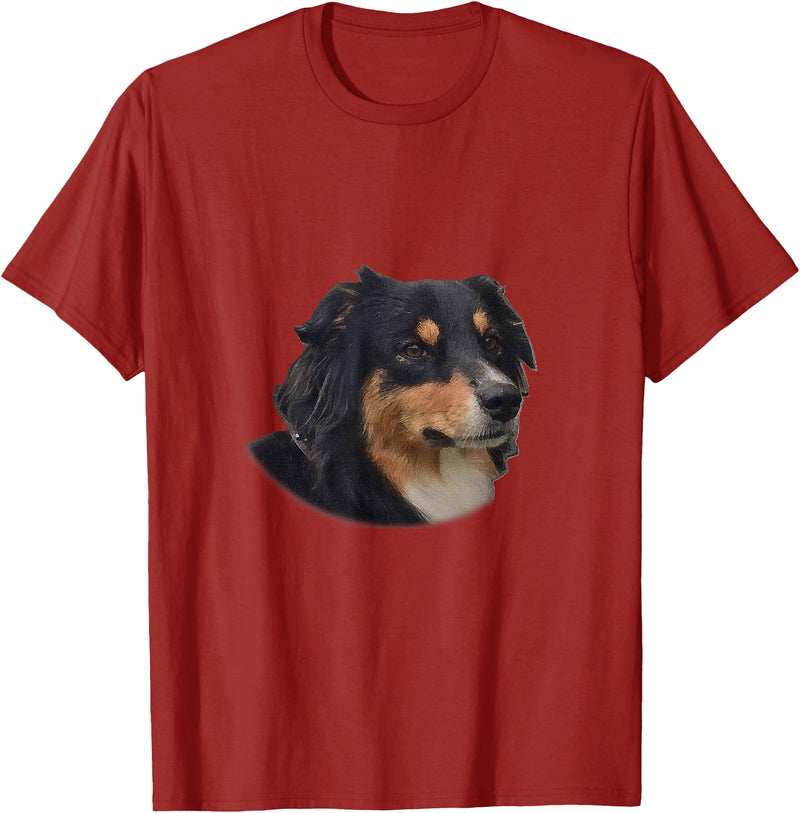 Grizzly/Doudy Dog T-Shirt - Cranberry Red