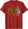 Boho Bull Skull Rodeo Culture Cowgirl Cowboy Gifts Boho Cow Skull Western Country Longhorn Country Concert T-Shirt -